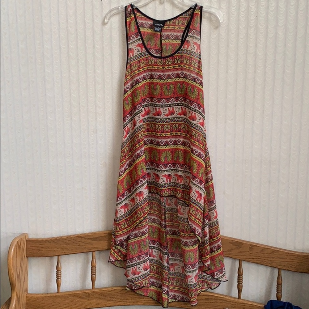 Rue 21 Silky, Sheer Asymmetrical Tank Top